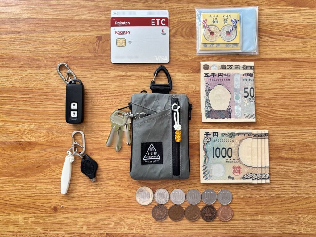 シンプリストのEDCポーチと持ち物(SUU DESIGNS マルチポーチ)