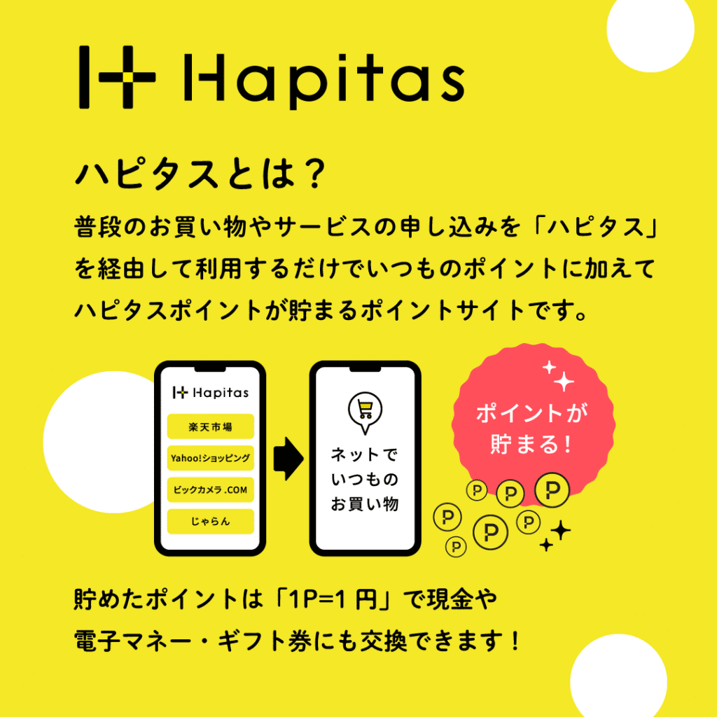 ハピタスとは何かを説明したバナー