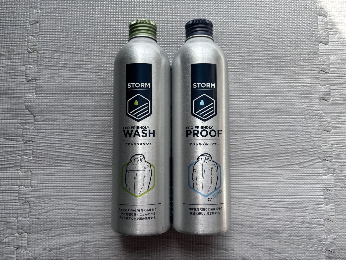 STORM ECO FRIENDLY WASH と ECO FRIENDLY PROOF C-ZERO 2本セット