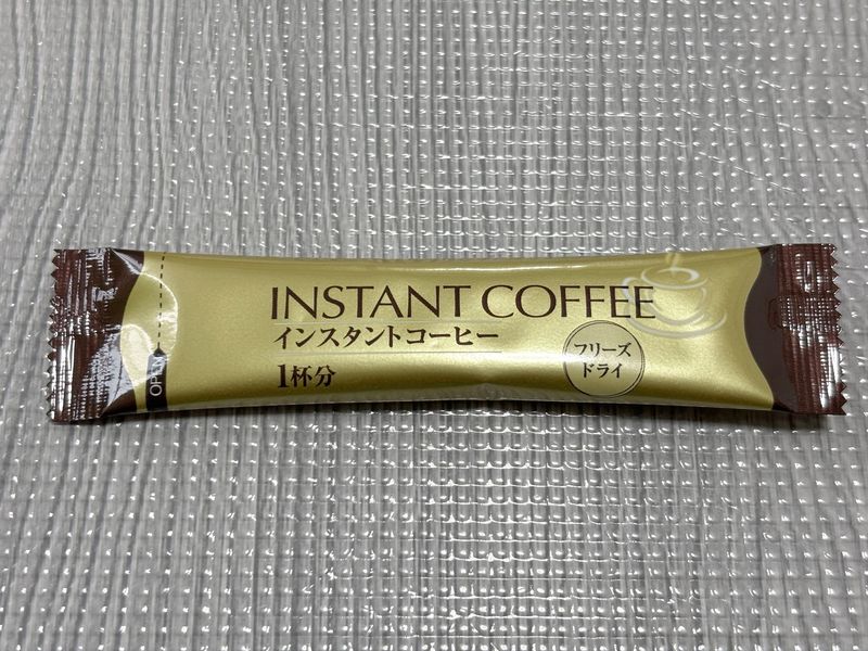 スティックコーヒーの個包装の表面